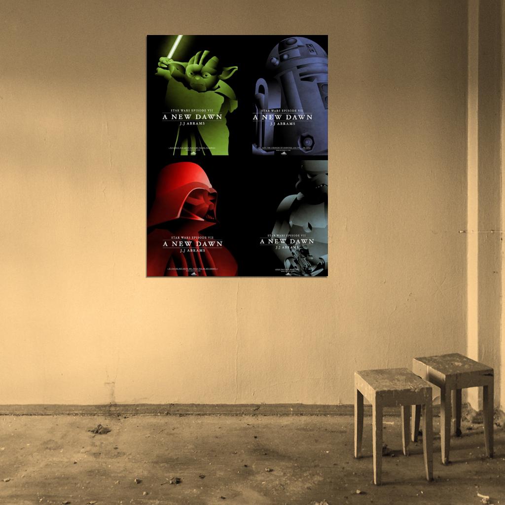 Star Wars Episode 7 IV Artwork Cool Art Wall Art Print Poster