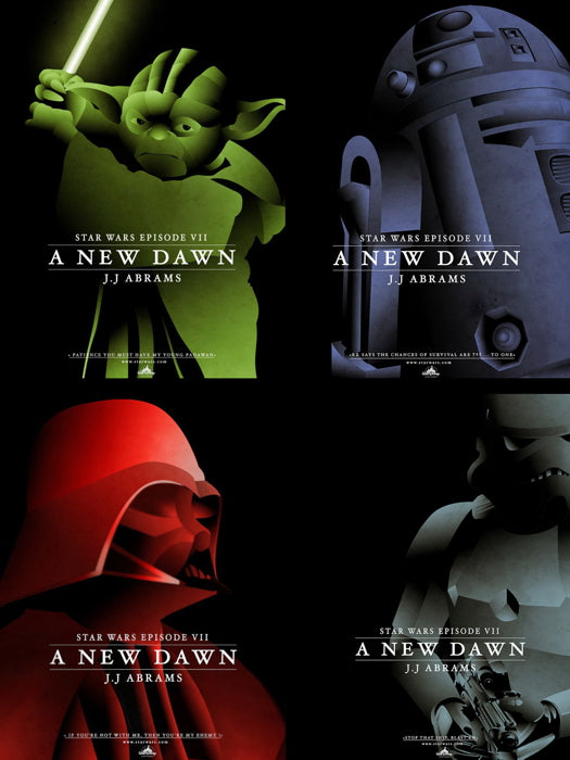 Star Wars Episode 7 IV Artwork Cool Art Wall Art Print Poster