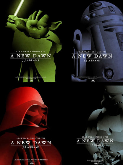 Star Wars Episode 7 IV Artwork Cool Art Wall Art Print Poster