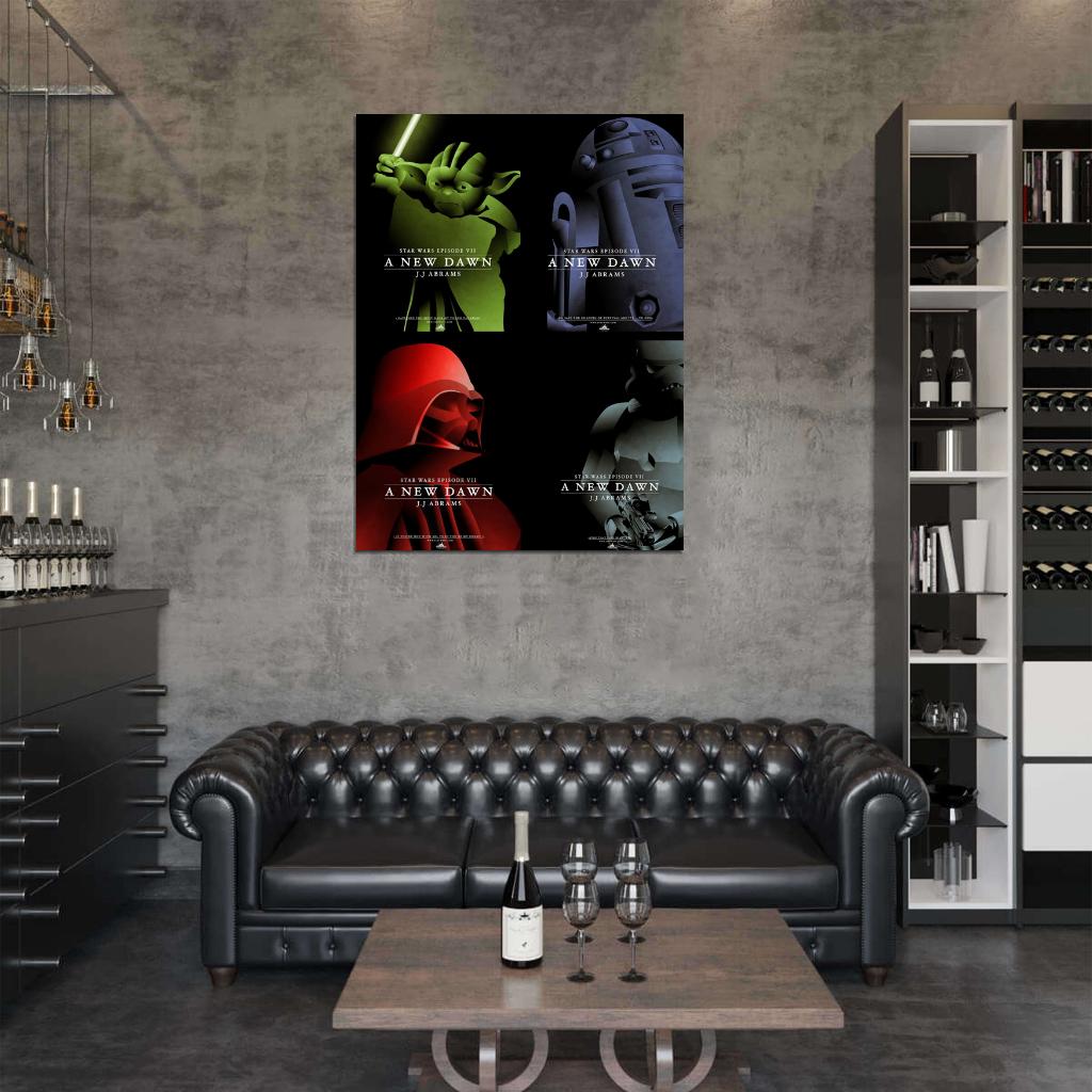 Star Wars Episode 7 IV Artwork Cool Art Wall Art Print Poster