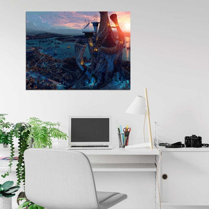 The Elder Scrolls 3 Morrowind Sadrith Mora Telvanni Amazing Art Wall Art Print Poster