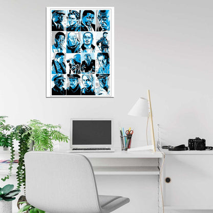 The Wire Cast Characters TV Series Art Wall Art Print Poster