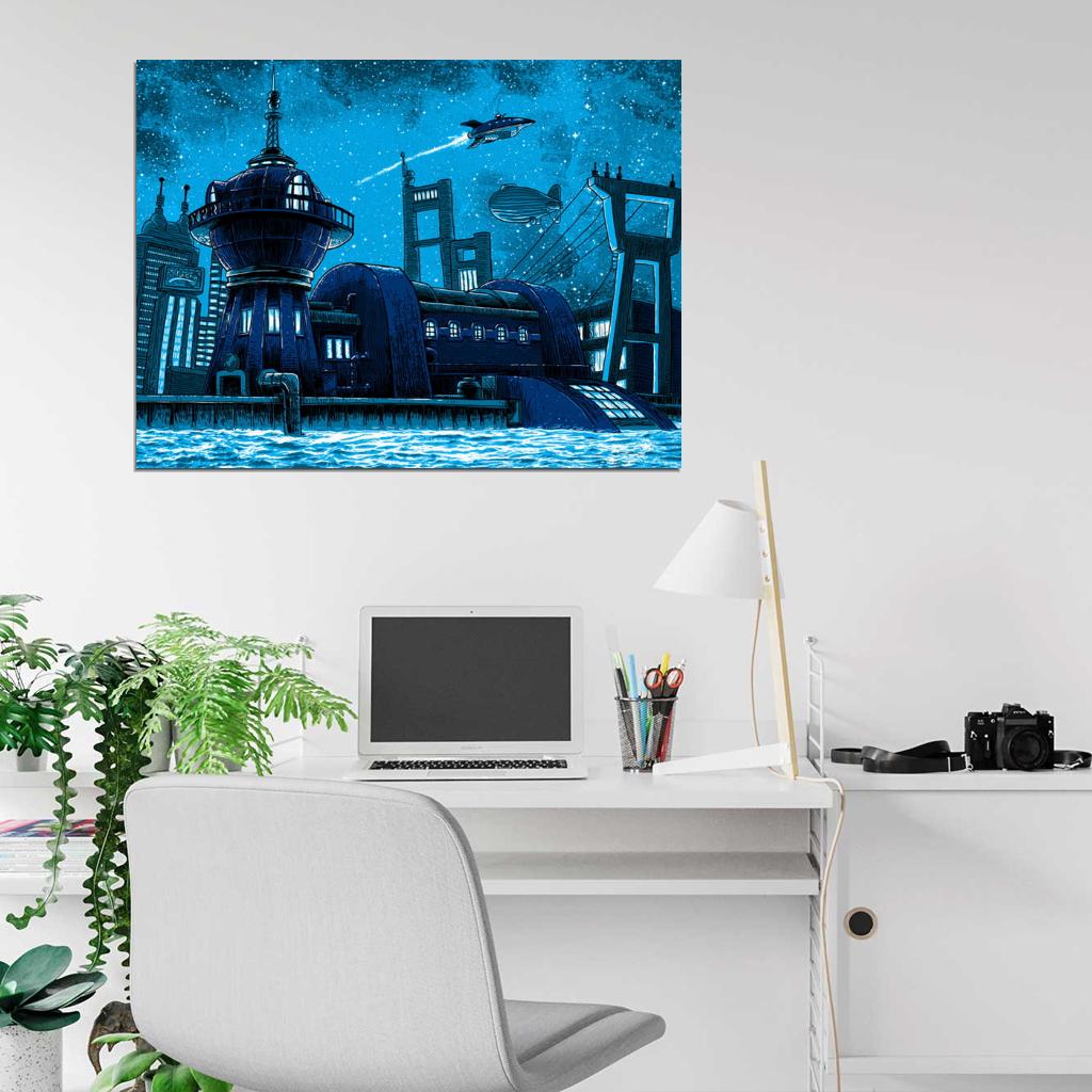 Planet Express Futurama Cool Art Wall Art Print Poster