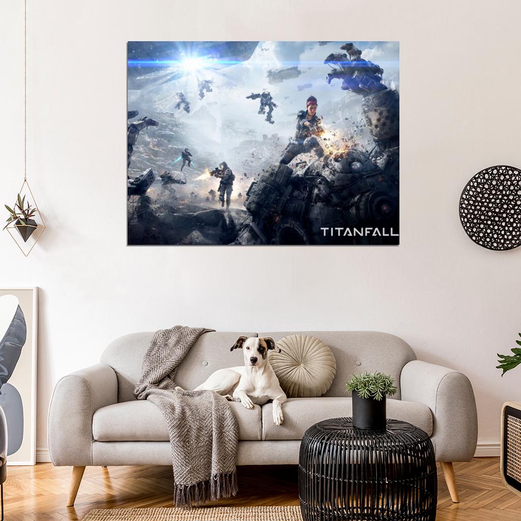 Titanfall Video Game Mechs Battle Art Wall Art Print Poster
