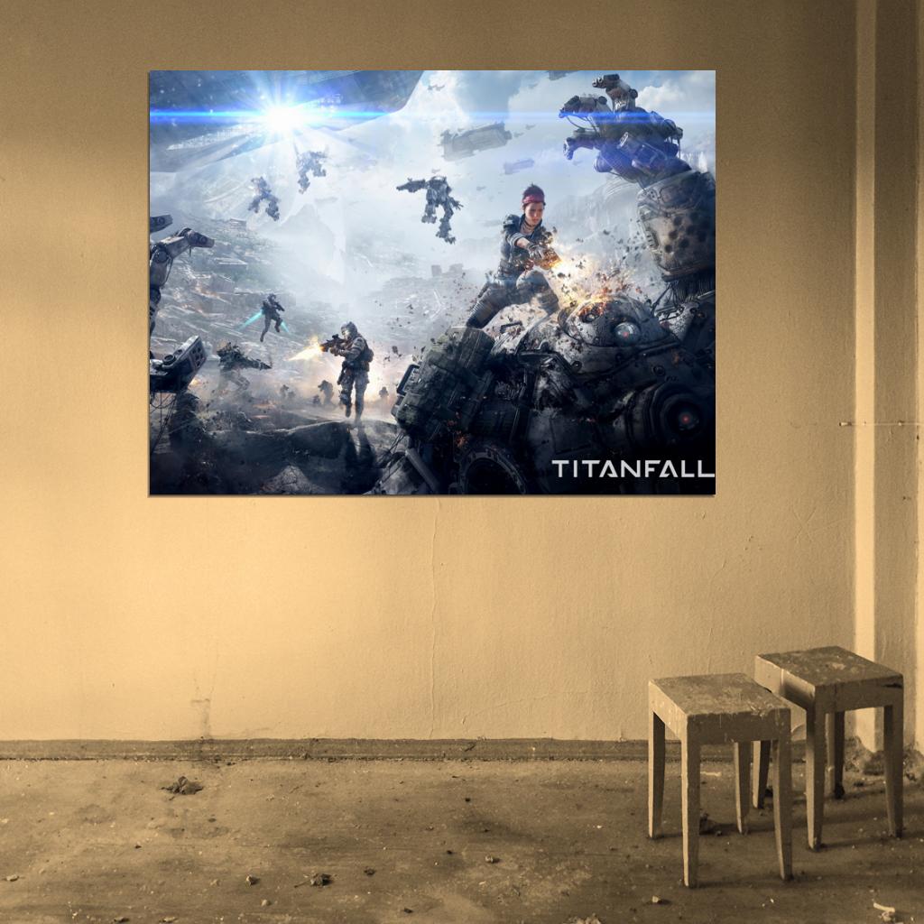 Titanfall Video Game Mechs Battle Art Wall Art Print Poster