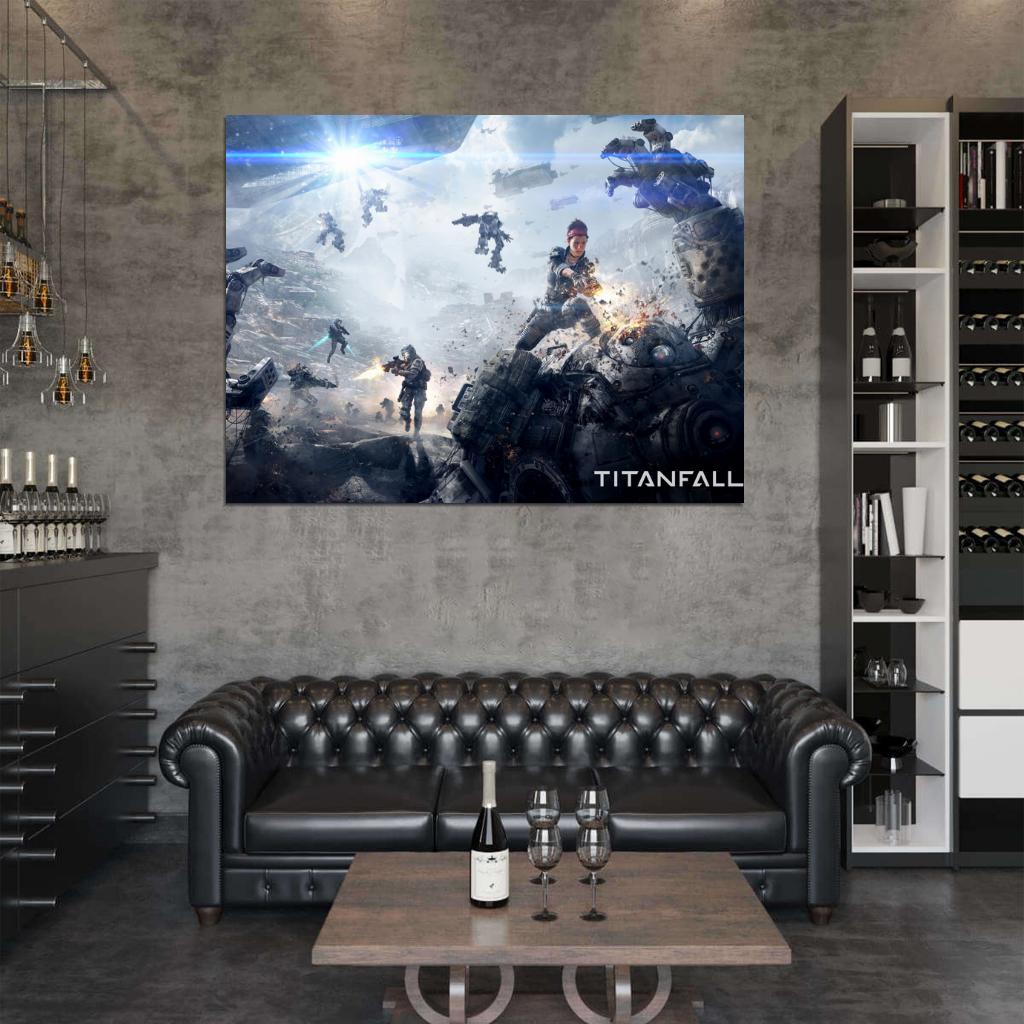 Titanfall Video Game Mechs Battle Art Wall Art Print Poster
