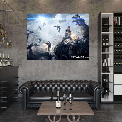 Titanfall Video Game Mechs Battle Art Wall Art Print Poster
