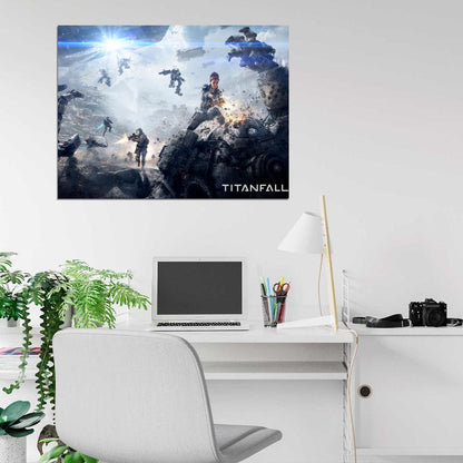 Titanfall Video Game Mechs Battle Art Wall Art Print Poster