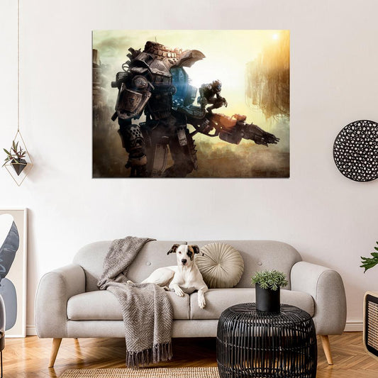 Titanfall Video Game Mech Amazing Art Wall Art Print Poster