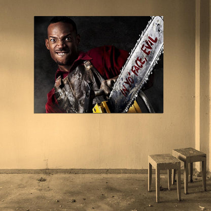 Chainsaw A Haunted House Marlon Wayans Movie Wall Art Print Poster