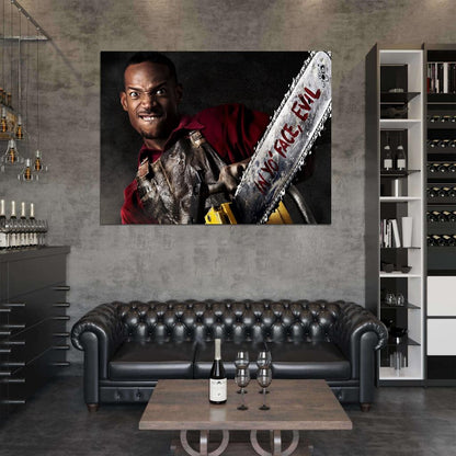 Chainsaw A Haunted House Marlon Wayans Movie Wall Art Print Poster