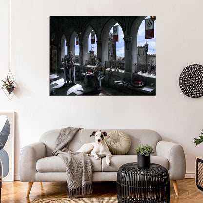 Assassins Creed Altair and Adha Awesome Art Wall Art Print Poster