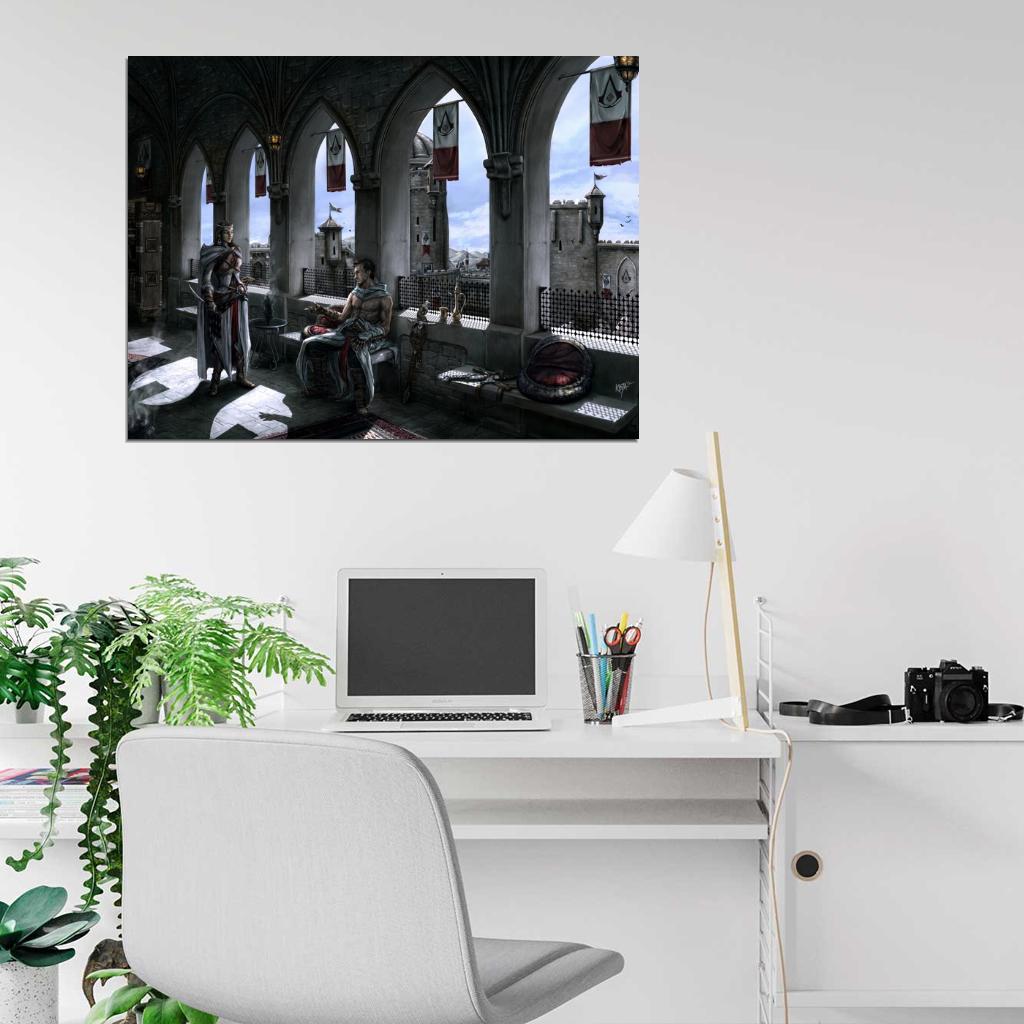 Assassins Creed Altair and Adha Awesome Art Wall Art Print Poster