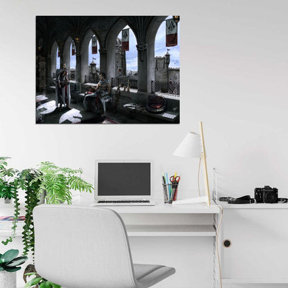 Assassins Creed Altair and Adha Awesome Art Wall Art Print Poster