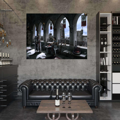 Assassins Creed Altair and Adha Awesome Art Wall Art Print Poster