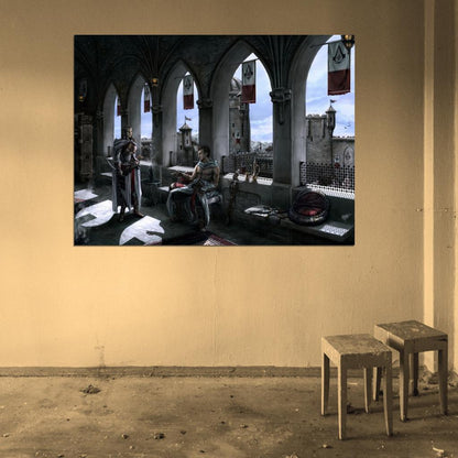 Assassins Creed Altair and Adha Awesome Art Wall Art Print Poster