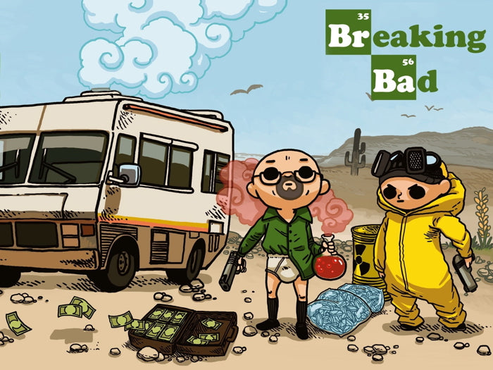 Breaking Bad TV Series Cool Funny Art Wall Art Print Poster