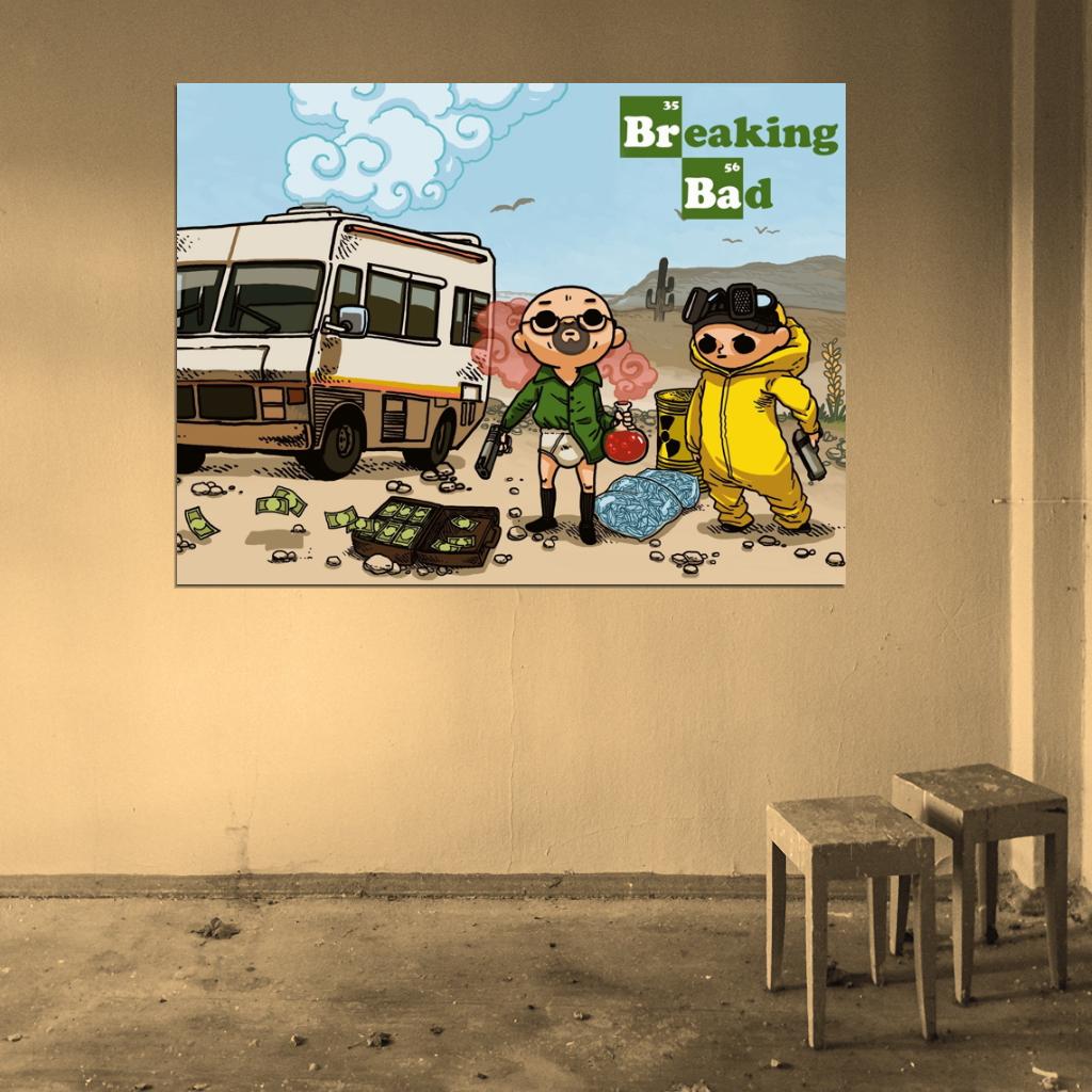 Breaking Bad TV Series Cool Funny Art Wall Art Print Poster