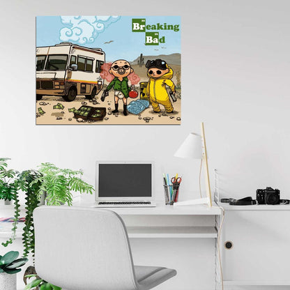 Breaking Bad TV Series Cool Funny Art Wall Art Print Poster