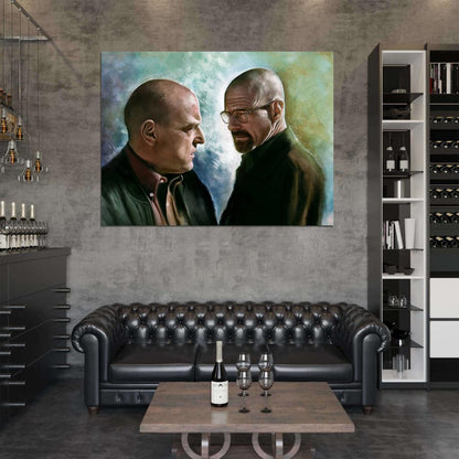 Breaking Bad TV Series Painting Walter White Heisenberg Art Wall Art Print Poster