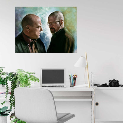 Breaking Bad TV Series Painting Walter White Heisenberg Art Wall Art Print Poster