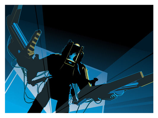 Aliens Movie Ellen Ripley Caterpillar P-5000 Powered Work Loader Art Wall Art Print Poster