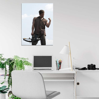 Daryl Dixon Norman Reedus Crossbow Awesome Wall Art Print Poster