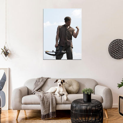Daryl Dixon Norman Reedus Crossbow Awesome Wall Art Print Poster