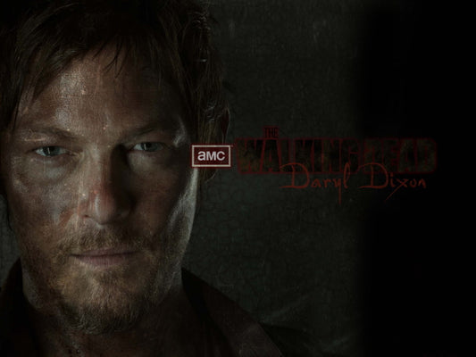 Daryl Dixon Norman Reedus Crossbow Dark Portrait Wall Art Print Poster
