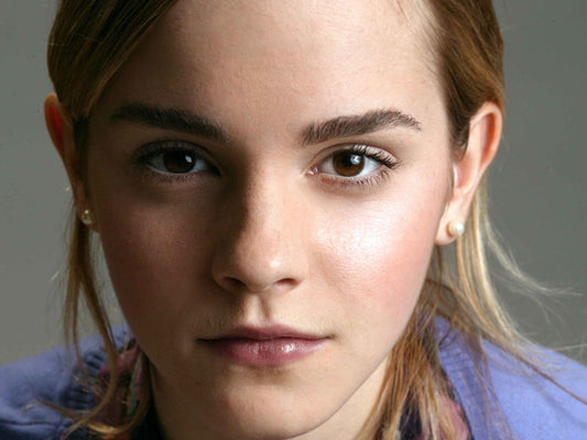 Emma Watson Cute Face Portrait Actress Beautiful Eyes Wall Art Print Poster
