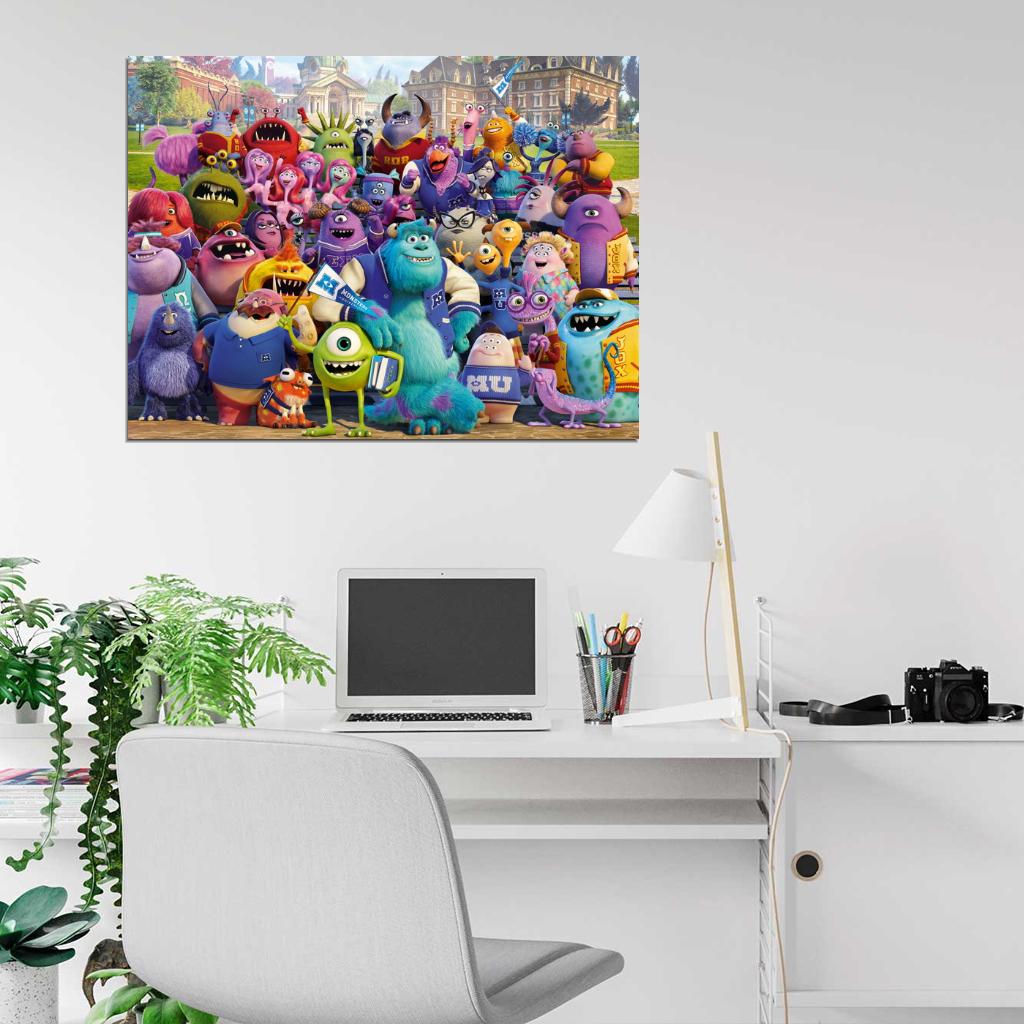 Monsters University 2013 Movie Characters Wall Art Print Poster