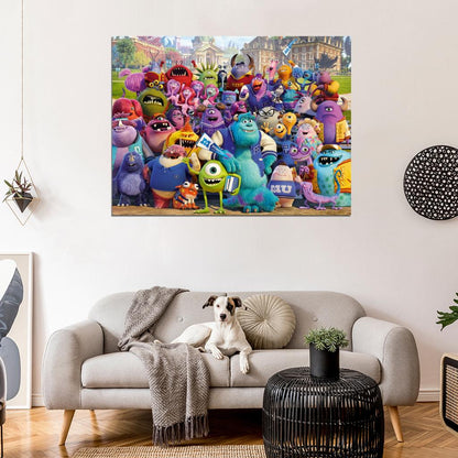 Monsters University 2013 Movie Characters Wall Art Print Poster