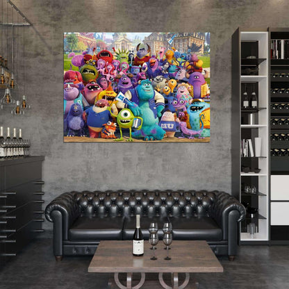 Monsters University 2013 Movie Characters Wall Art Print Poster