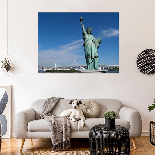 Statue of Liberty Manhattan New York City USA Wall Art Print Poster