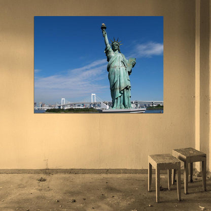 Statue of Liberty Manhattan New York City USA Wall Art Print Poster