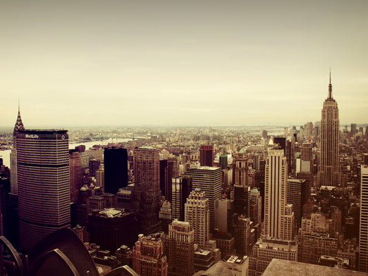 Manhattan Skyline Skyscrapers Buildings New York City USA Best Amazing Wall Art Print Poster