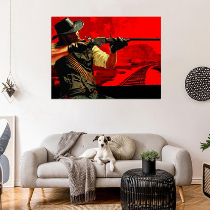 Red Dead Redemption John Marston Video Game Best Art Wall Art Print Poster