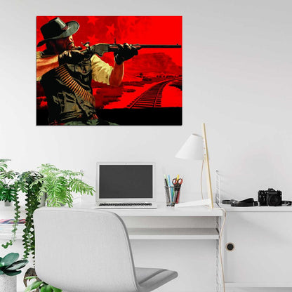 Red Dead Redemption John Marston Video Game Best Art Wall Art Print Poster