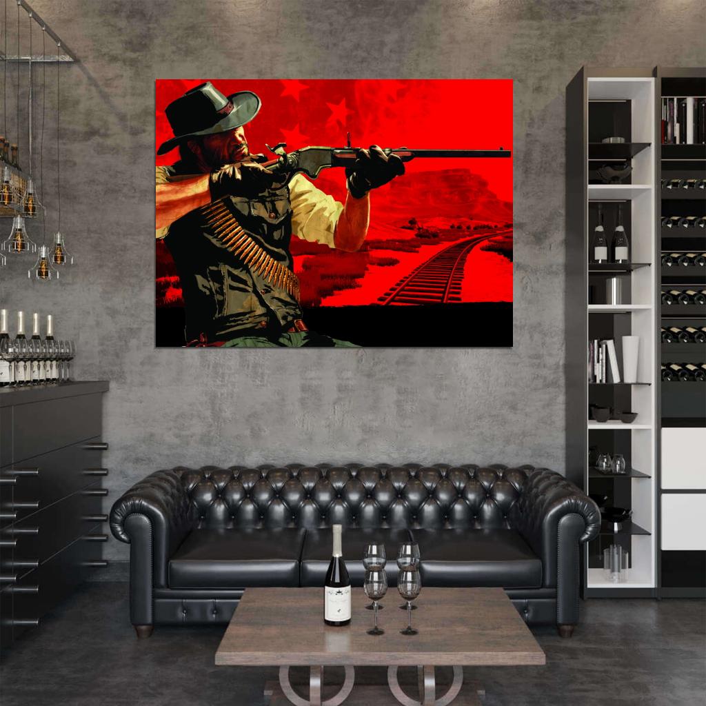 Red Dead Redemption John Marston Video Game Best Art Wall Art Print Poster