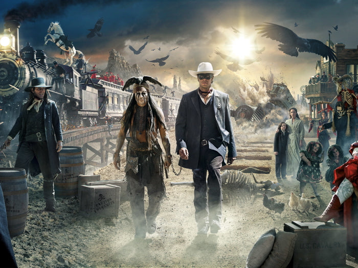 The Lone Ranger All Cast Characters Awesome Movie Wall Art Print Poster