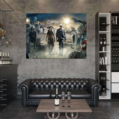 The Lone Ranger All Cast Characters Awesome Movie Wall Art Print Poster