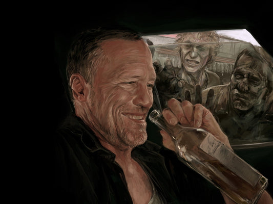 The Walking Dead Merle Dixon Zombies Art Painting Wall Art Print Poster