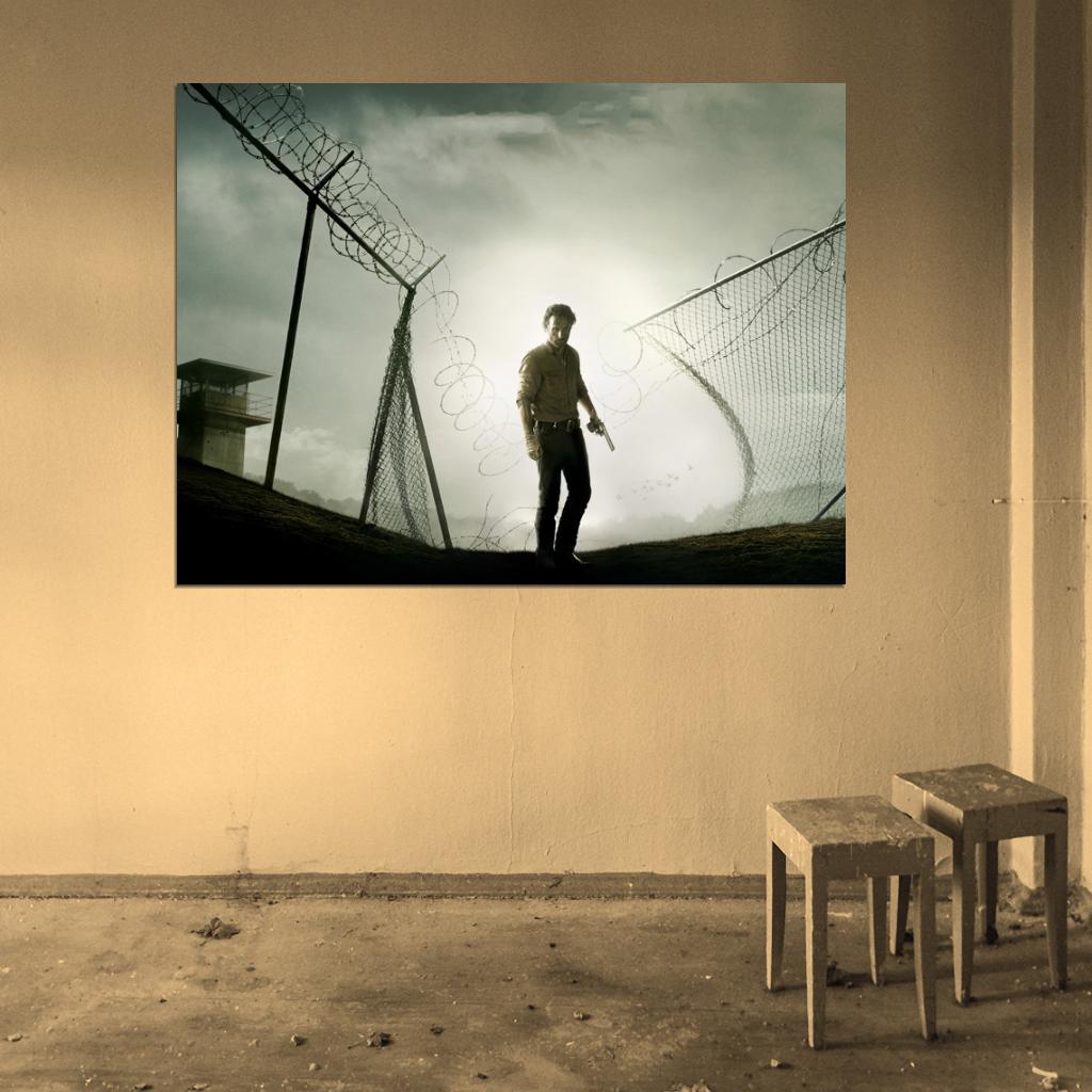The Walking Dead Andrew Lincoln Rick Grimes Awesome Wall Art Print Poster