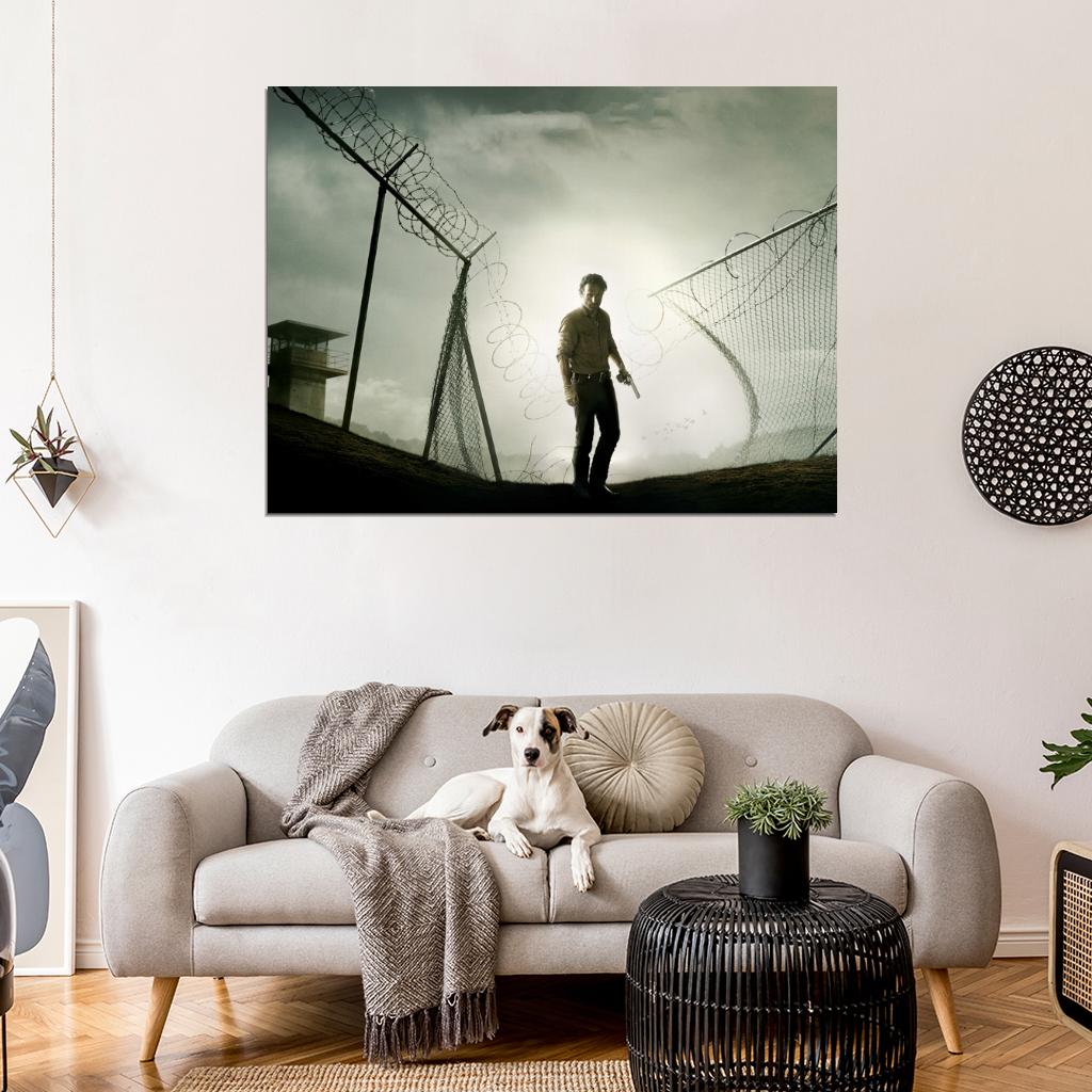 The Walking Dead Andrew Lincoln Rick Grimes Awesome Wall Art Print Poster