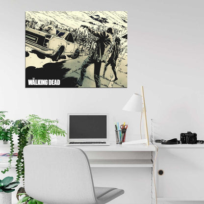 The Walking Dead Zombies Amazing Art Wall Art Print Poster