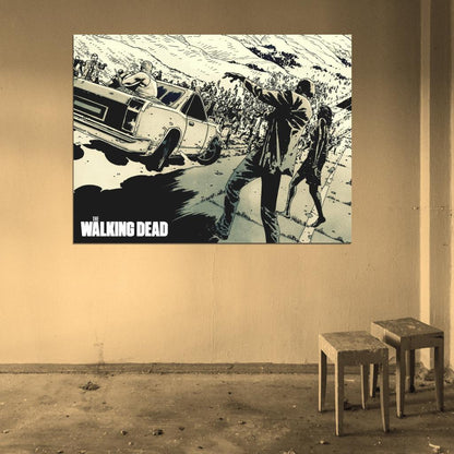 The Walking Dead Zombies Amazing Art Wall Art Print Poster