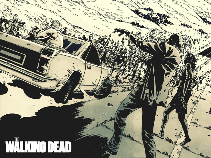 The Walking Dead Zombies Amazing Art Wall Art Print Poster