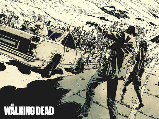 The Walking Dead Zombies Amazing Art Wall Art Print Poster