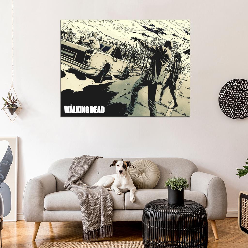 The Walking Dead Zombies Amazing Art Wall Art Print Poster