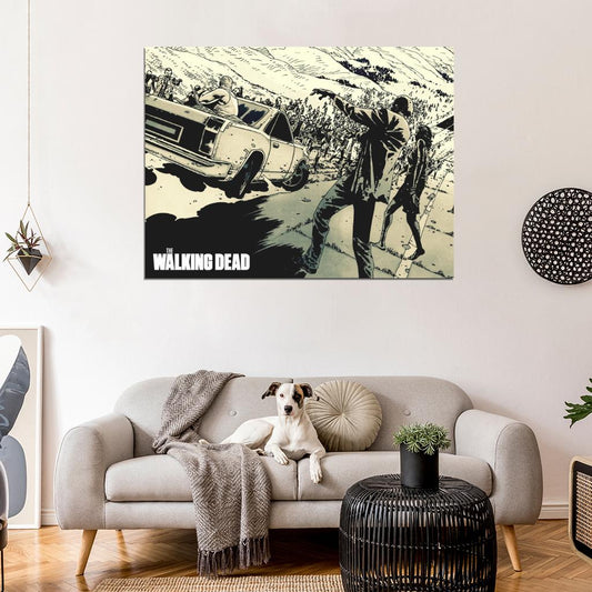 The Walking Dead Zombies Amazing Art Wall Art Print Poster